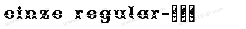 cinze regular字体转换 cinze regular字体转换